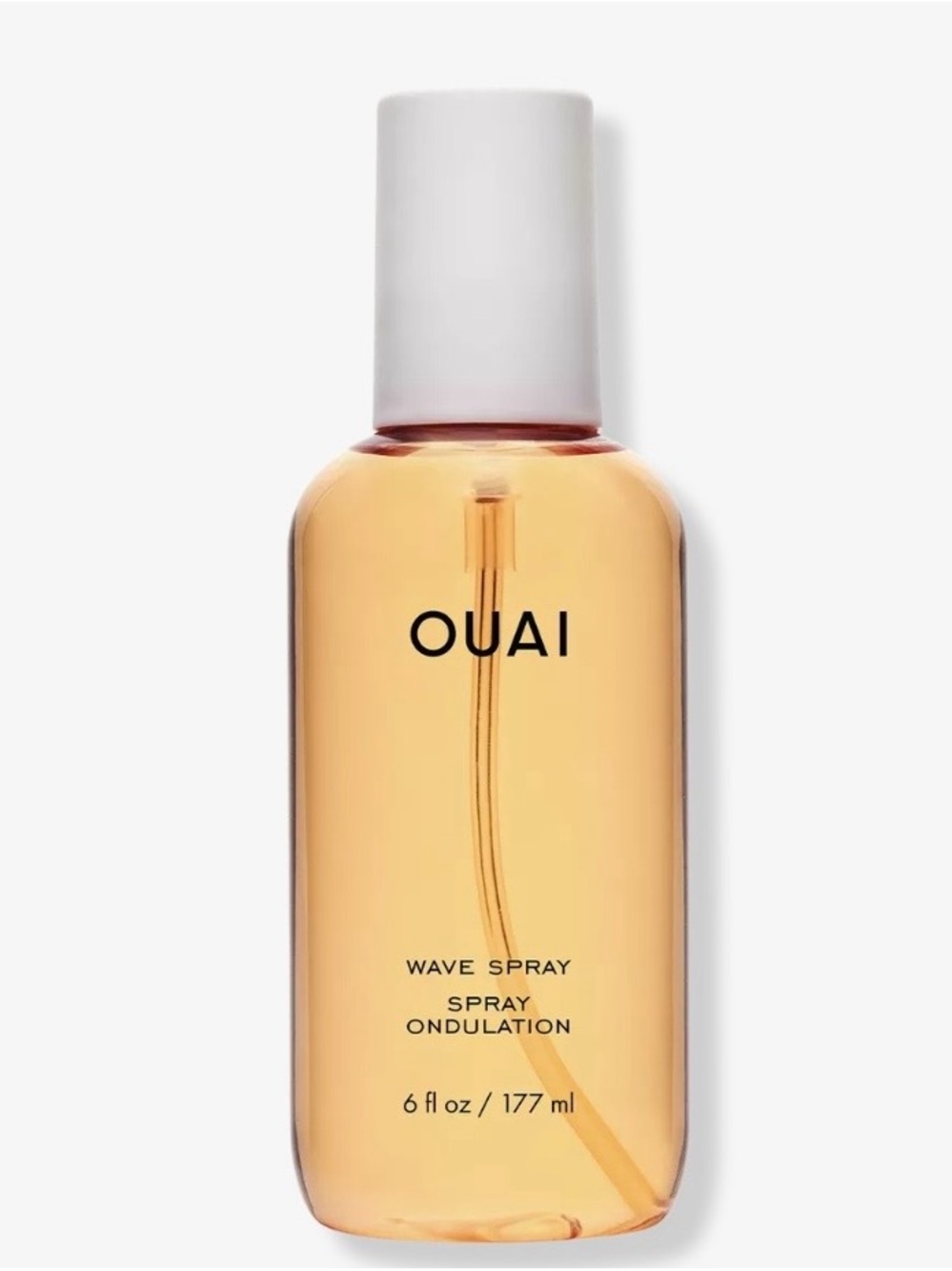 OUAI Wave Spray — Amber Bottle Beach Texture